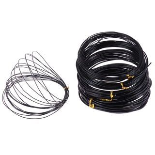 Bonsai alambres de aluminio anodizado Bonsai alambre de entrenamiento Total 16.5 pies (negro) (1)
