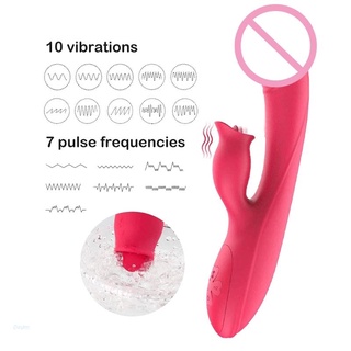 Doylm 10 velocidades chupar vibrador masajeador recargable estimulador calefacción adulto juguete sexual para mujeres parejas