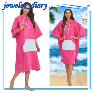 traje cambiador de poncho de surf con capucha | traje de microfibra de secado rápido grueso cambiador de toalla con bolsillo para surf playa