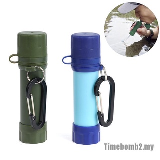 Time2' portátil supervivencia filtro de agua paja purificador botella Camping emergencia al aire libre
