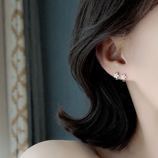 DOUGLAS Regalos Pendientes femeninos Todos los días Coreano Botón de oreja de flor Joyería de moda Clavos para los oídos Geométrico Dulce Ropa de moda Oro Pendientes de anillo/Multicolor (6)