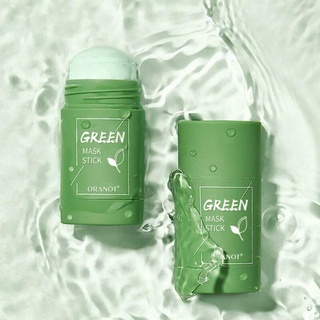 Té verde limpiador máscara purificante arcilla palo máscara hidratar la piel Anti-acné blanco cuidado aceite suministros Control cara berenjenas