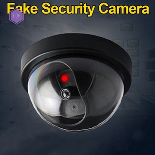 cámara de seguridad simulada falsa domo cámara simulada con luz led flash