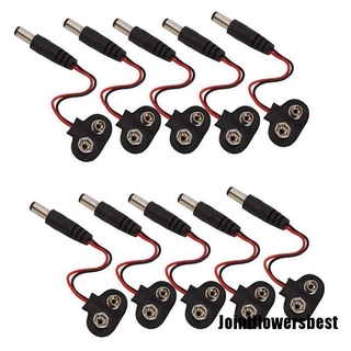 cable De batería J-Best Tipo T 9v Dc Conector Jack Barril Para Arduino New Super