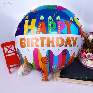 50 unids/set 18inch feliz cumpleaños globos de papel de aluminio para niños fiesta decoración juguetes