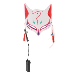 Cosplay LED Fox Mask Halloween Party Decoration for Man Woman Accessories (4)