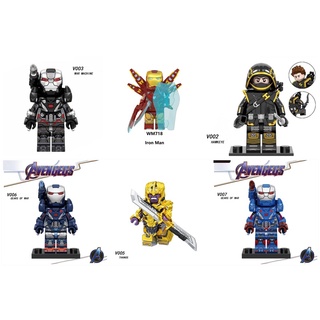DIY Lego bloque de construcción vengadores Iron Man Hawkeye minifiguras juguetes para niños