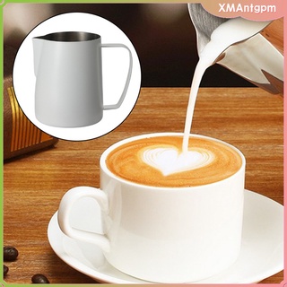 [xmantgpm] jarra de acero inoxidable espresso leche espumosa jarra al vapor jarra espumosa jarra de leche jarra de café al vapor