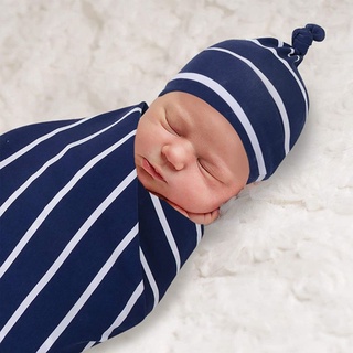 yzz 2 unids/set bebé recién nacido recibiendo manta diadema/gorro de algodón saco de dormir niño bebé envolver toalla (5)