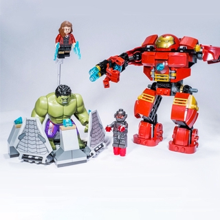 [spot]248 piezas de bricolaje marvel super iron man hulk hero compatible con lego toys (1)