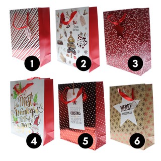 2 Bolsas de regalo de Navidad Caja de regalo de papel Kraft