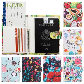 LIKEWIN Unisex Travel Cover Case PU Leather Organizer Bag Passport Cover Universal World Credit Card Holder Waterproof New Fashion Starry Sky Flowers ID Case Wallet Passport Holder