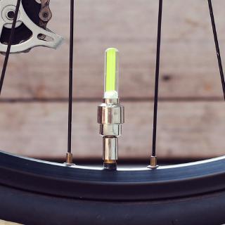 2PCS bicicleta luz LED neumático válvula tapa bicicleta Flash luz de montaña bicicleta de carretera ciclismo neumático luces de rueda LED neón lámpara cubierta de rueda (2)