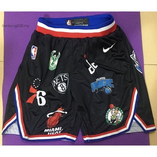 Nuevos Equipos Occidentales De La NBA # 94 SUPREME Tripartito Nombre Conjunto Bordado Baloncesto Pantalones Cortos Negro