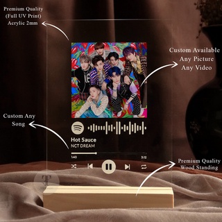 Spotify personalizado acrílico personalizado (Video AR) acrílico personalizado | Decoración de la pared de la habitación