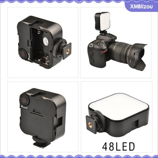 [LZOU] Mini luz fotográfica LED Universal de videoconferencia Vlog portátil Kit de llenado con zapata caliente para cámara autotransmisión (3)