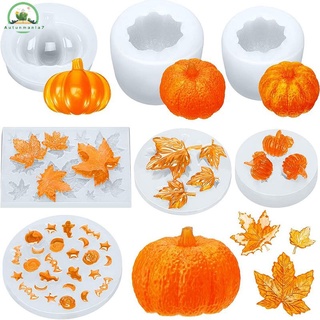 3D Pumpkin Maple Silicone Mold, for Halloween DIY Craft Making