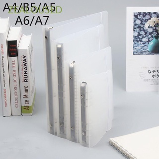 ZEALOUSED A4/B5/A5/A6/A7 New Notebook Shell Vintage Notepad Cover File Folder Office Supplies Refillable Fashion Stationery Plastic Shell Journal Diary Ring Binder