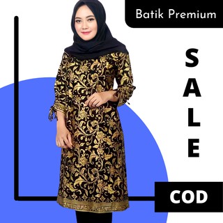 Moderno de manga larga Batik túnica Tops para las mujeres
