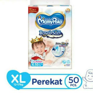 Mamypoko RoyalSoft Xtradry XL50 Royal - pañales adhesivos para bebé