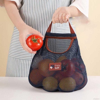 Bolsas de almacenamiento de cebolla/patatas de cocina/frutas/frutas/bolsas de almacenamiento huecos transpirables/bolsas de malla de ajo de jengibre para cocina (7)
