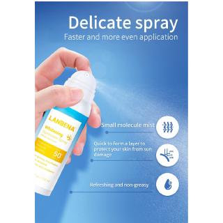 Blanqueamiento protector solar Spray SPF50 PA brillante bloqueador solar crema hidratante - caliente (8)