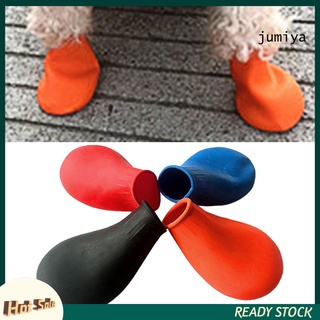 DSP 4 piezas botas de mascotas antideslizantes para mascotas/suministros impermeables para perros/zapatos de lluvia antideslizantes para exteriores