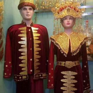Palembang conjunto de ropa de novia y accesorios de ropa personalizada