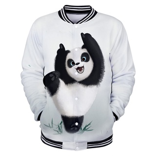 2021 Panda Printed Baseball Jacket Trend Style Street Animal Clothing Xxs Streewears