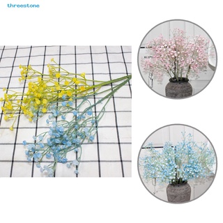 [threestone] flor de gypsophila falsa ecológica de plástico artificial flores falsas ramos de flores vívidas para sala de estar