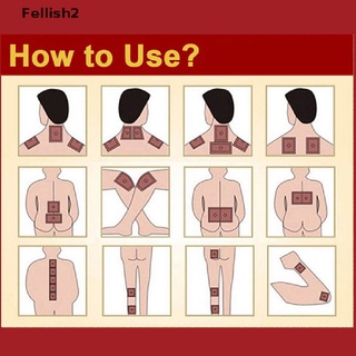 [Fellish2] 8 Parches Para Aliviar El Dolor Muscular Artritis Duele Pasta De Infrarrojo Lejano Liberación Cuerpo Mf (1)