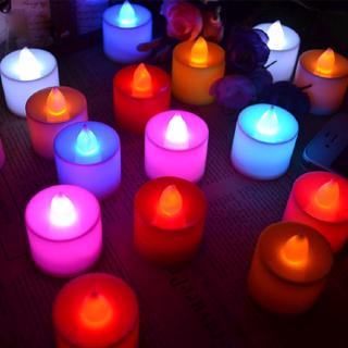 Linterna Led Colorida simulación De llamas A batería/luz Led Para decoración De fiesta De cumpleaños/boda (3)