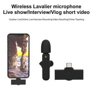 [XMFGBVGE] Micrófono Lavalier USB C Inalámbrico Mini De Solapa Para Youtubers Plug and Play Reducción De Ruido Emparejamiento Automático (4)
