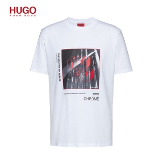 Hugo BOSS Camiseta de Manga corta con estampado de algodón para hombre