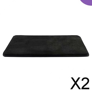 [venta caliente] 2 alfombrilla de espuma viscoelástica antideslizante absorbente vevelt alfombra de baño negro 40x60cm
