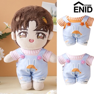 enidstore Doll Overalls Fine Workmanship Vibrant Color Collection Idol Plush Toy Overalls for Decor