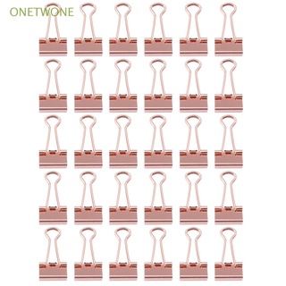 ONETWONE 30pcs High Quality Paper Clip Mini Office Supplies Binder Clips New Book Cat Heart Cactus Stationery File Metal