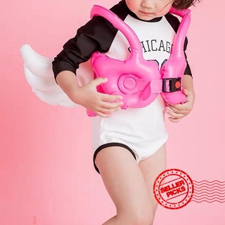 2021 New Children's Angel Wings Cute Inflatable Swimsuit Life Baby Swim Vest Ring Buoyancy P4T2 (1)