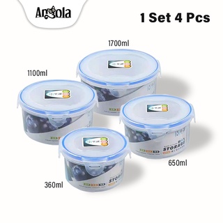 Angola Food Container C98 caja de almacenamiento transparente de granos de alimentos 1 juego de 4 piezas