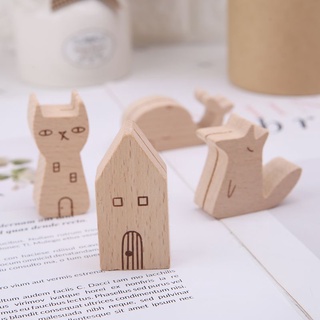 VERD Cute Cartoon Animal Wooden Information Folder Photo Clip Note Memo Notes Display Board Clamps Message Stand Holder (2)