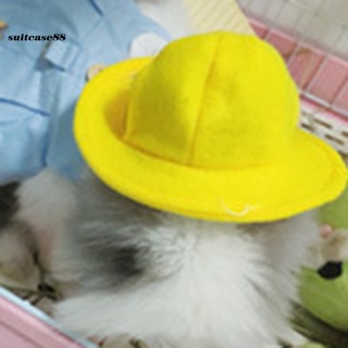 [sc] unisex conejillo de indias sombrero de mascota pequeño disfraz sombrero cabeza accesorios mascotas suministros