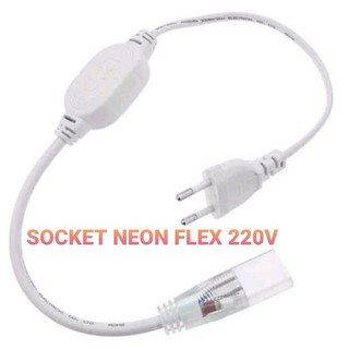 Neon FLEX 220V lámpara enchufe enchufe Cable de conexión
