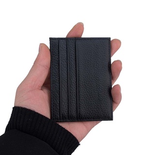 luciana minimalista hombres cartera de cuero monedero delgado carteras mini tarjeta caso multi tarjetas bolsillos con ranuras de tarjetas ultra-delgado unisex clips de dinero/multicolor (2)