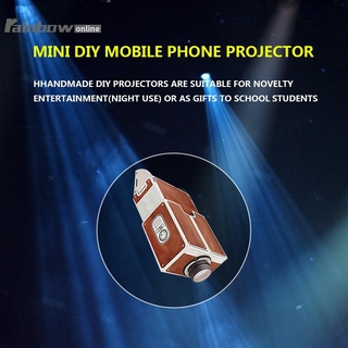 RAIN profesional DIY cartón Smart Phone proyector TV pantalla amplificador Mini cine de teatro (1)