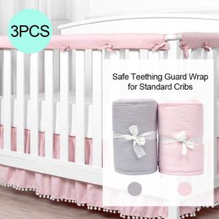 [lu]3 piezas Protector de riel para cuna/Protector de cubierta de riel para cuna de bebé/Protector seguro de dentición