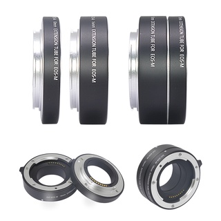 waitofthe Lens Extension Tube Anti-scratch ABS Auto Focus Macro Extension Tube Ring 10mm 16mm for Canon EF-M M M2