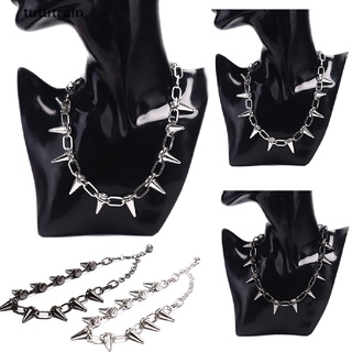 Tututrain New Spike Rivet Punk Collar Necklace Goth Rock Biker Link Chain Choker Jewelry MX