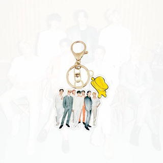 Kpop BTS mantequilla nuevo álbum llavero TinyTAN dibujos animados HD JK V JIMIN JIN SUGA RM J-HOPE llavero colgante (3)
