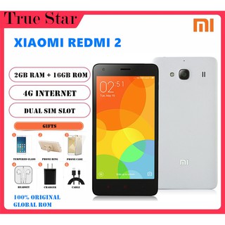 Xiaomi Redmi 2 Original 2GB + 16GB Teléfono móvil Accesorios completos 95% Nuevo teléfono celular usado