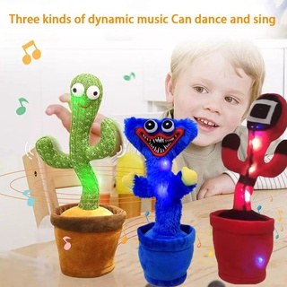 Juguete de baile de cactus bailando 120 canciones Swing Twisted juguetes musicales de peluche eléctrico